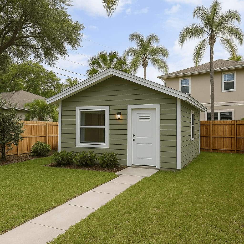 Accessory dwelling unit under construction